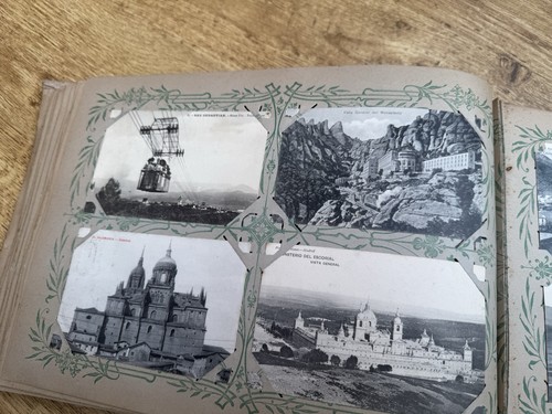 Antique Large Postcard Album 85 Pages Double Sided Grand Tour Italy Etc - Picture 23 of 24
