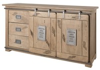 Sideboard Kommode 150Cm 2 TüRen 3 Schubladen Mangoholz Holz Massiv GeweißT