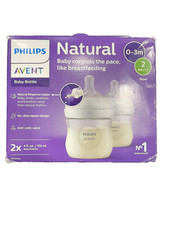 Philips Avent Natrual Plastic Baby Bottles 0-3 Months 2 pack