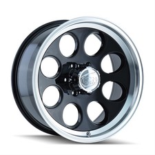 Ion Alloy Series 171 Black Wheels With Polished Lip 171-5165b Ion Alloy Series 171 Black Wheels With Polished Lip 171-5165b
