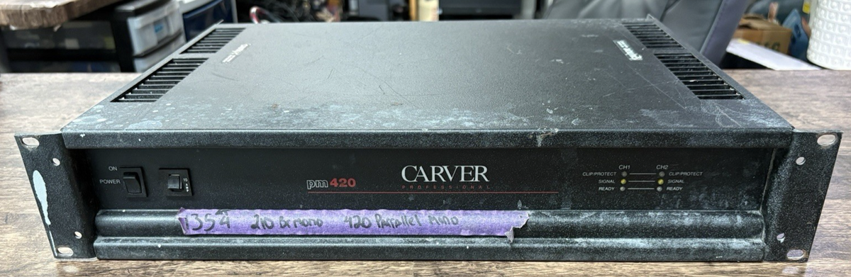 Carver Professional Amplifier, Model: PM420 - Rack Mountable | eBay