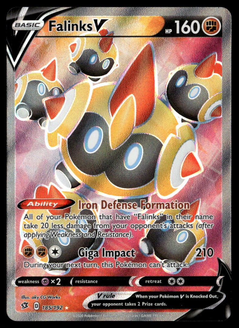 Falinks V (Full Art) Rebel Clash 185/192 NM Holofoil