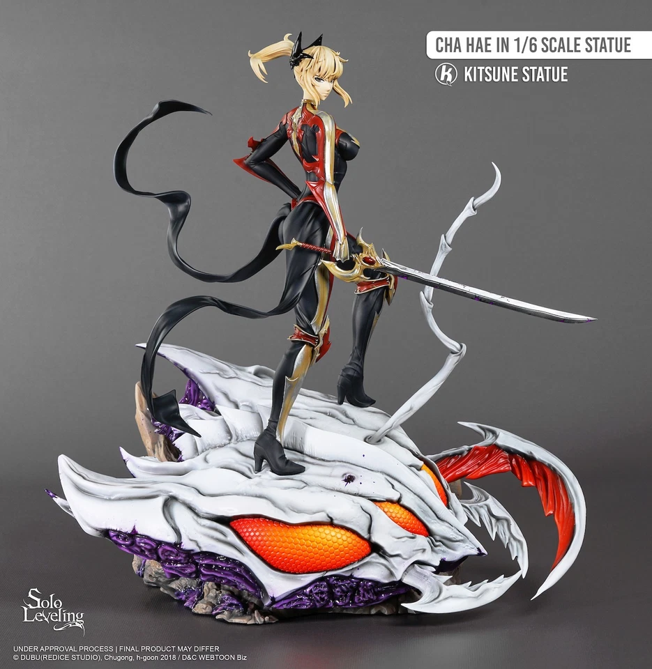 PREORDER SOLO LEVELING STATUE CHA HAE-IN 37 cm 1/6 KITSUNE. - Photo 3/4