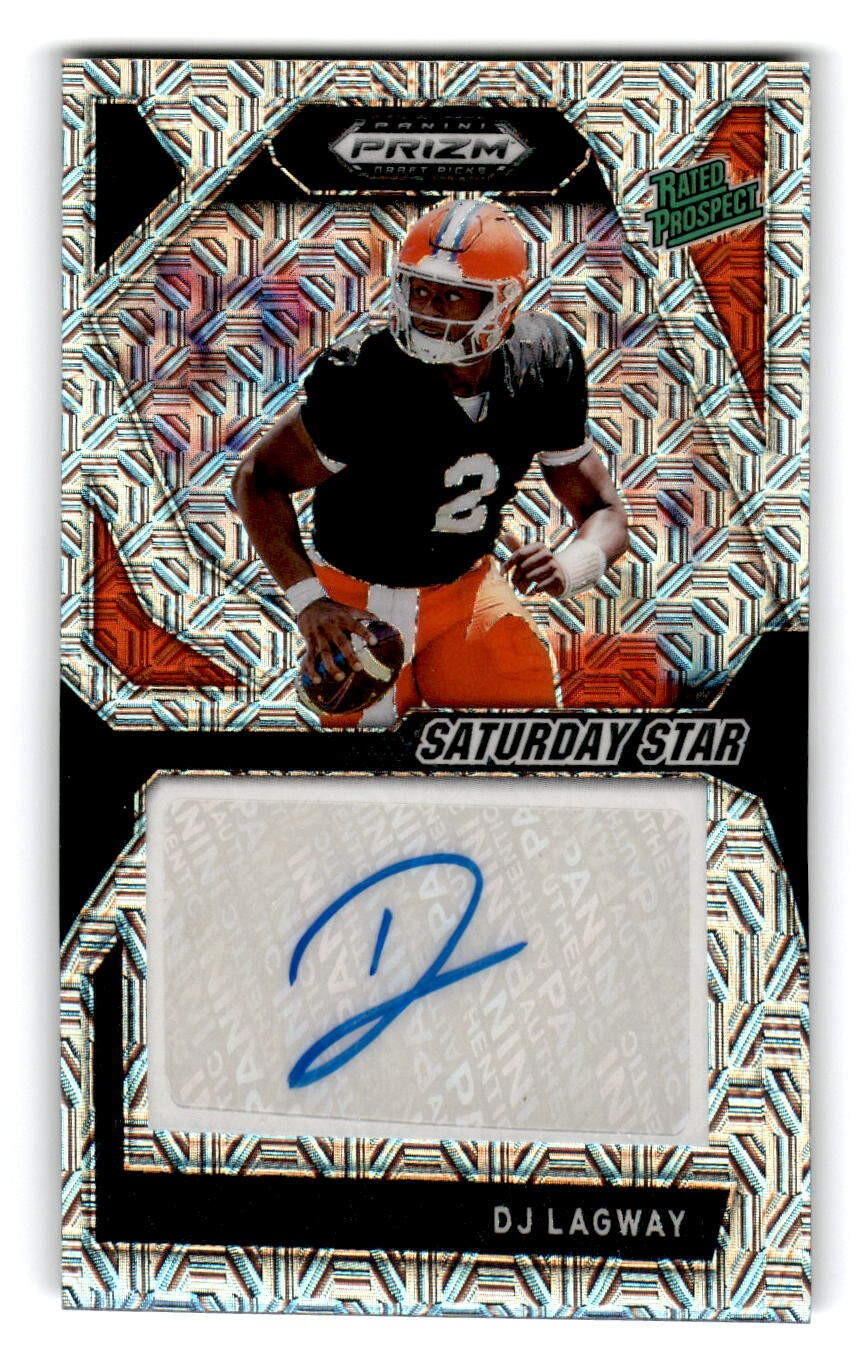 2024 Panini Prizm Draft Picks #SSS-DLY DJ Lagway Saturday Star Mojo /25