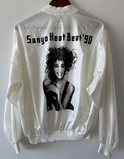 VINTAGE 1990 Whitney Houston Sanyo Heat Beat Japan Tour Double Sided Jacket 