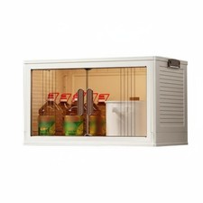Foldable Multi-Tier Organizer Transparent transparent panel foldable Bin Tower