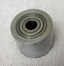 1-3/16" ALUMINUM FLAT BELT PULLEY- 15/16" WIDE WITH A 8mm HUB WITH BEARINGS