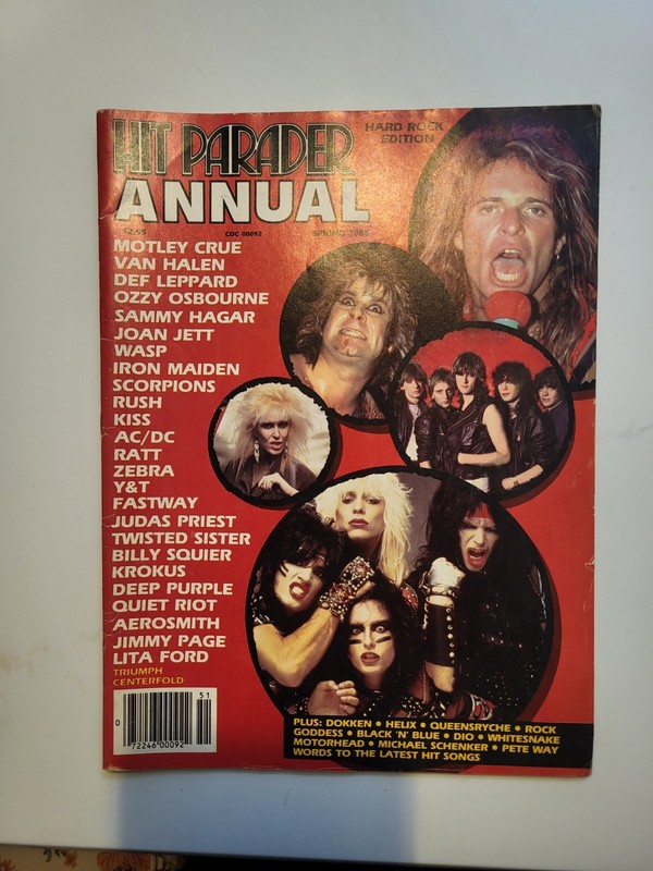Hit Parader Annual Spring 1985 Hard Rock Edition Ozzy Van Halen Kiss AC/DC Crue