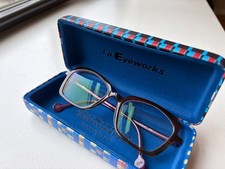 l.a. eyeworks womens frames red purple style Loquat color Proud Tortoise