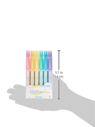 Pilot Frixion Light Erasable Highlighters 6 Color Set Eco Friendly Pack
