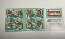 Authentic USPS Scott 5722-25 Holiday Elves 2022 Booklet of 20 Forever Stamps