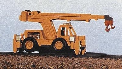 Railway-Express MOW Equipment Hydraulic High Rail MOW Crane - Model Railroad