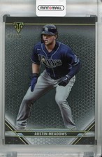 2021 Topps Triple Threads Austin Meadows Onyx 7/50 Rays Card
