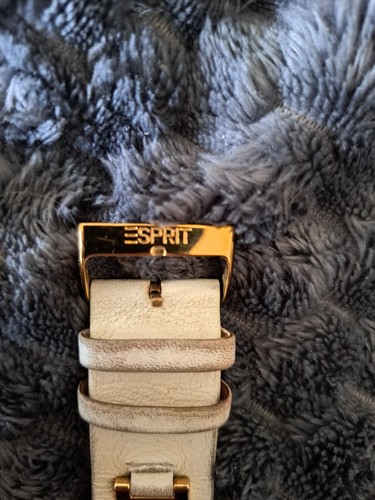 Esprit Damen Armbanduhr,Weiß/Gold/Silber,Quarz/Analog **NEUE BATTERIE''**LÄUFT** - Bild 14 von 16