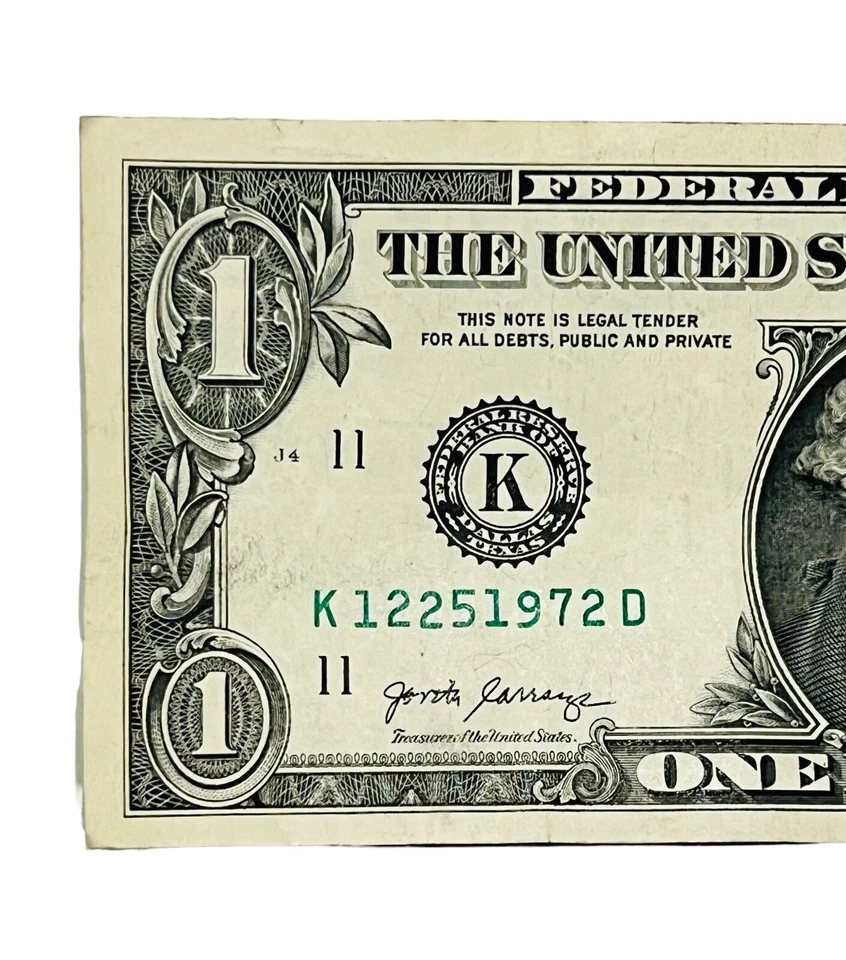 US One Dollar Bill - December 25, 1972 Christmas Date, Anniversary, Birthday - Image 4 of 4