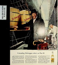1958 Schweppes Elixir Pier 92 Vintage Print Ad 7708