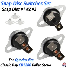 3-Pieces For Quadra-Fire Snap Disc Switches Set Classic Bay C1200 Pellet Stove