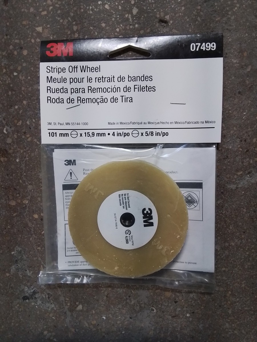 3m 07499 3M Stripe Off Wheel – Adhesive Remover – Eraser Wheel | eBay