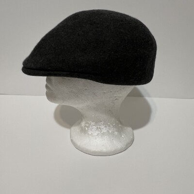 Roeckl Newsboy Hat Flat Cap Golf Driver  Hat size 59 dark Gray Wool
