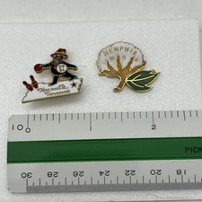 Tennessee WBA Pin Lot Of 2 Women s Bowling Association VTG Knoxville Memphis