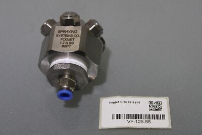 Spraying Systems Co. Fogjet 1-7NSS BSPT Fine Spray Nozzles