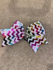 Cheer bow rainbow