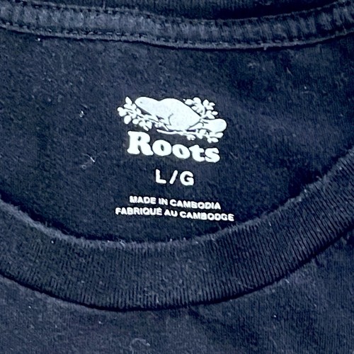 Roots Canada kurzärmliges Maple Leaf Frontside Graphic Tee Large schwarz - Bild 3 von 4