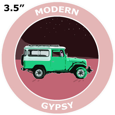 Modern Gypsy Green 4X4 - Car Truck Window Bumper Graphics Sticker Decal Souvenir