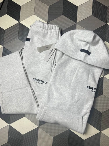 FOG/ Essential SS22 ‘Light Oatmeal Grey ‘ Tracksuit | MULTIPLE SIZES | FREE SHIP - Picture 1 of 27