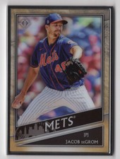 Jacob deGrom 2020 Topps Transcendent Icons Base Metal Framed Card #38 8/95