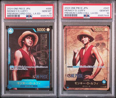 ワンピース apple555 SET 2 PSA 10 GEM MINT JAPANESE ONE PIECE MONKEY D. LUFFY FILM RED