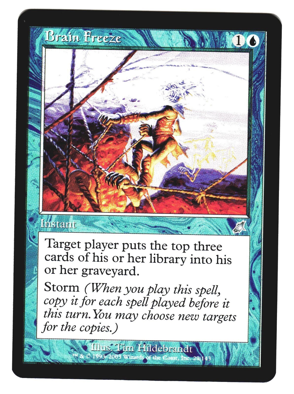 Magic The Gathering MTG - Scourge SCG 2003 - #29 Brain Freeze NM x1 LOT3