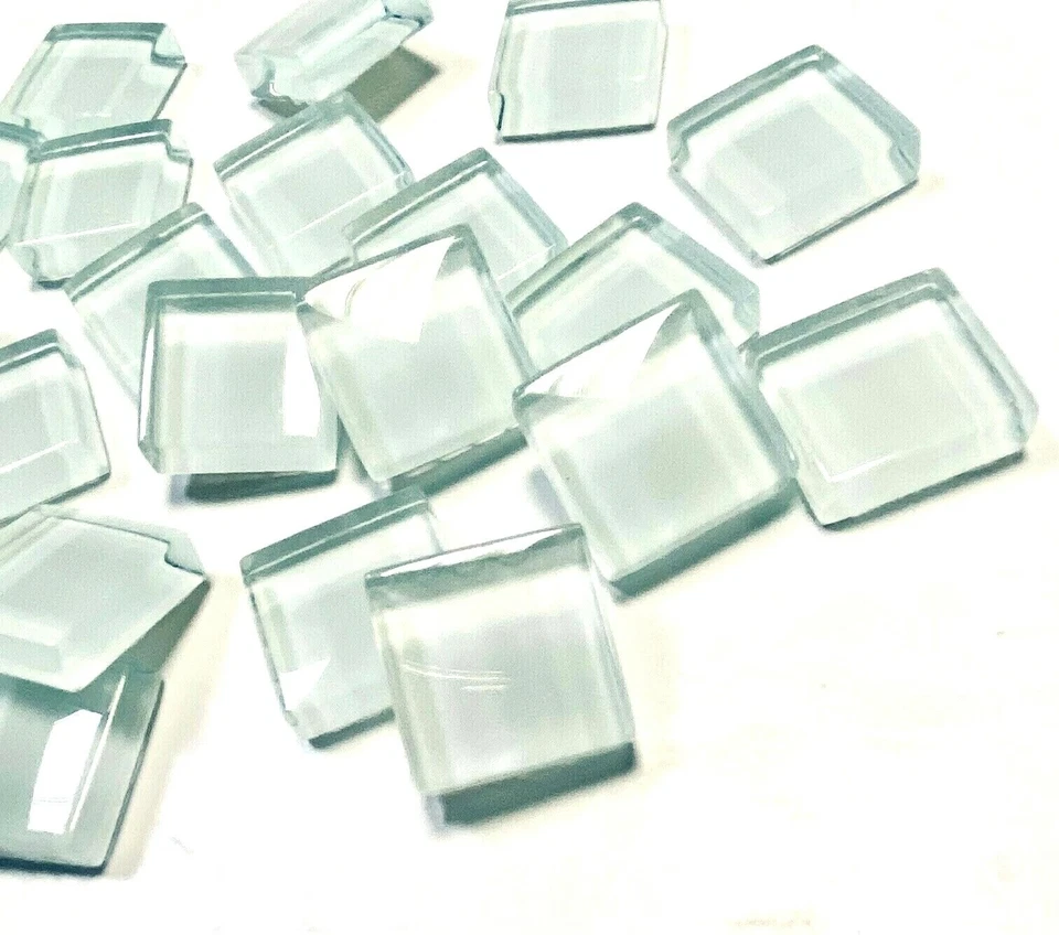 1X1 Sea Breeze Blue Glass Mosaic Tile Glossy Backsplash Spa Shower (Pack of 10) - Image 2 of 3