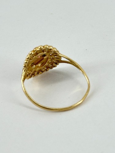 14KT Multi-Tone Gold St Mary Ring Size 7 1.9g - Picture 5 of 8