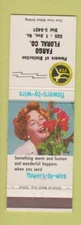 Matchbook Cover - FTD Flowers Fargo Floral