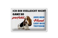 Blechschild Spruch 30X20 Cm Mein Hund Liebt Mich Trotzdem Deko Schild Tin Sign