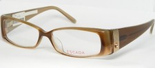 ESCADA VES 089S S9MK BROWN /GOLD EYEGLASSES GLASSES PLASTIC FRAME 54-14-140mm