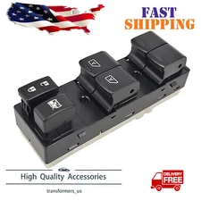 Power Window Switch Front Driver Left Side Black LH Hand FOR Nissan Murano 09-14