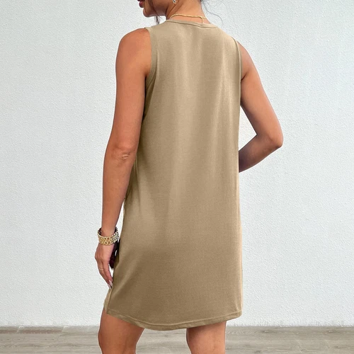 Summer Womens Sleeveless Sundress Short Beach Vacation Tank Dresses With Pockets - Bild 15 von 54
