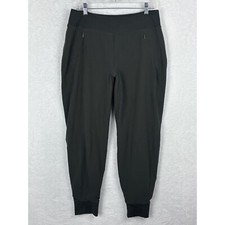 ATHLETA Womens Dark Gray Workout Leggings Soft Lined Size 10