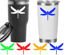 Dragonfly 6 Pack 4" Vinyl Decal Car Tumbler Laptop Tablet Notebook Window Mug