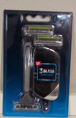Walgreens Brand 3 Blade Disposable Razors, 3 Count