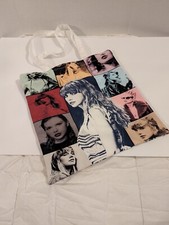 Crisp Taylor Swift Double Sided Canvas Tote Bag Rare