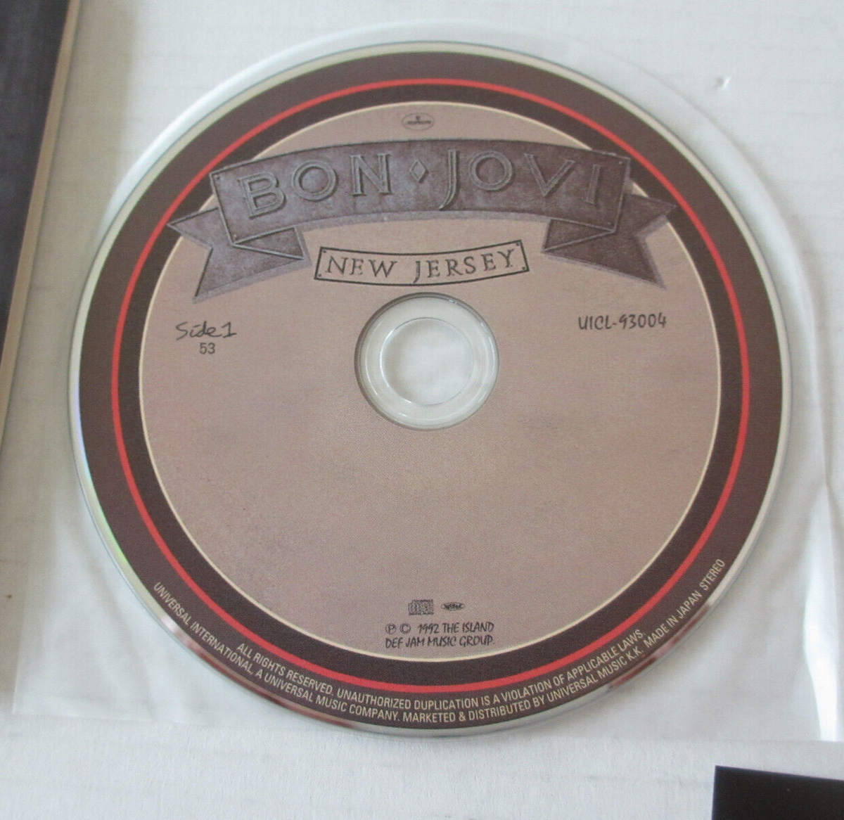 BON JOVI- NEW JERSEY LTD ED CD JAPAN 2007 OBI MINI LP PAPER