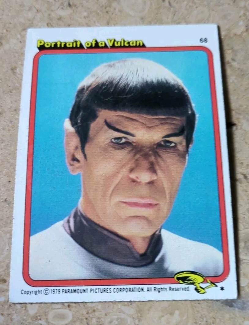 Topps 1979 Star Trek Mr Spock Portrait Of A Vulcan #68 Puzzle