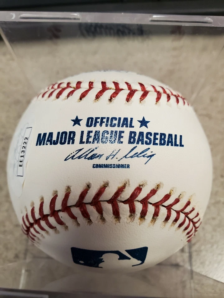 PHIL RIZZUTO / HANK BAUER AUTOGRAPHED OMLB BASEBALL JSA - Image 3 of 3