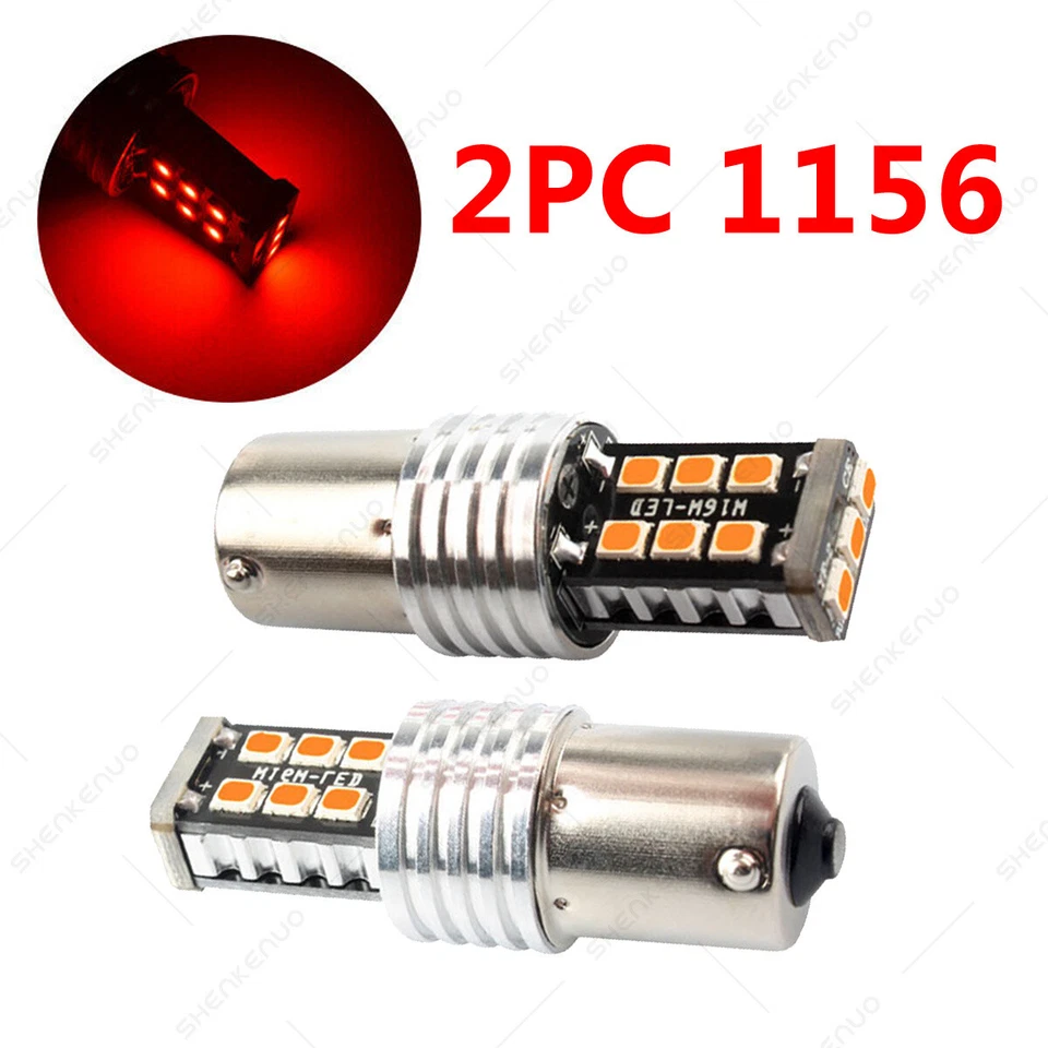 For BMW R1150RS R1150RT R1200RT - 2X P21W 12814 12821 LED Tail Stop Brake Lights Foto 2 de 4
