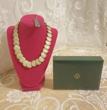 Connemara Marble Disk 18" Necklace with 3" Extender, J.C. Walsh & Sons Ltd NIB !