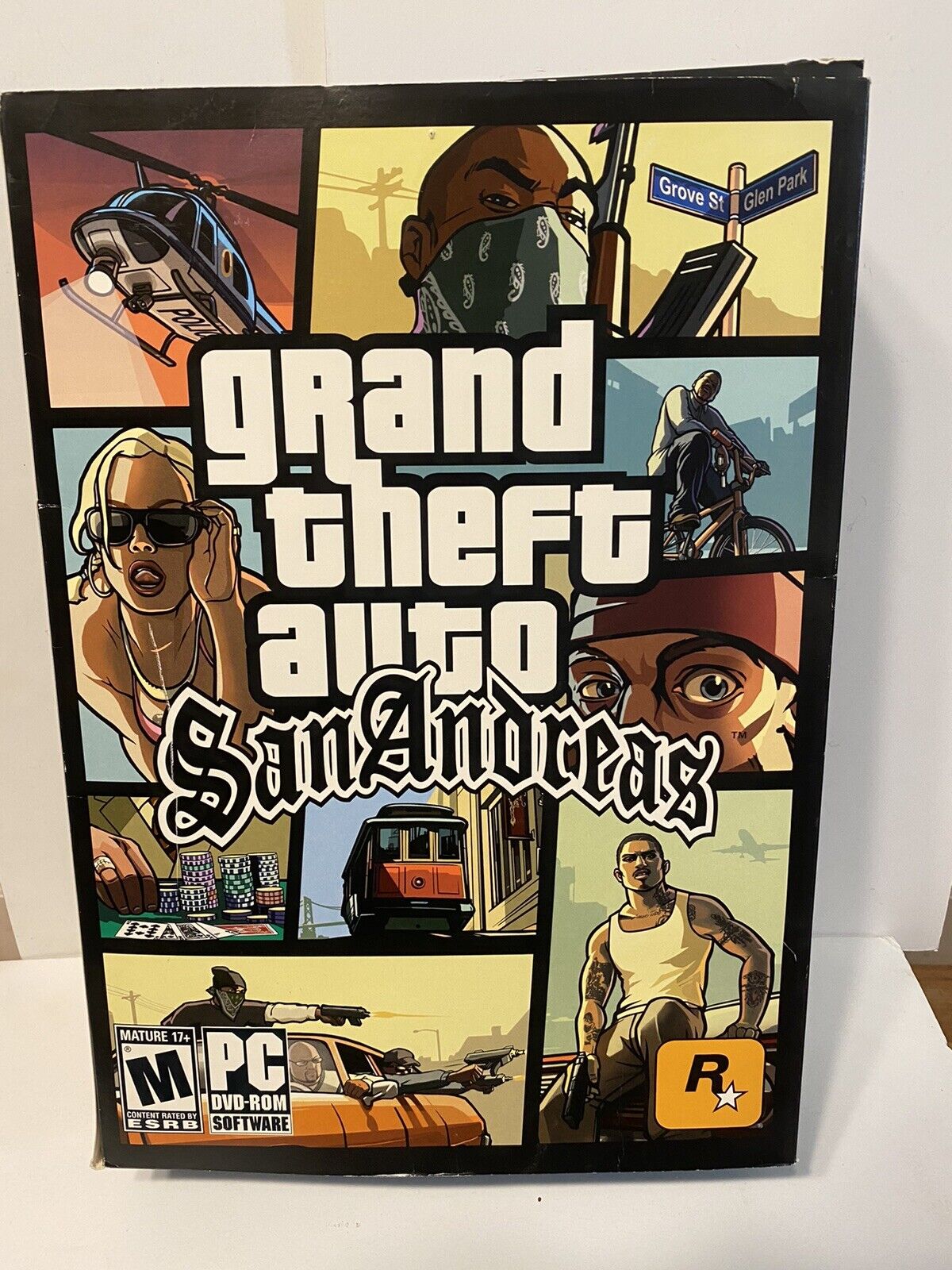 GTA San Andreas Poster Adesivo A3 (29,7x42cm), GTA SA, Grand Theft Auto  GAME JOGO