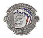 Harley Davidson 3" HD American Legend skull Metal Magnet 682608008574